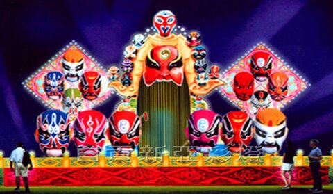 01 Peking Opera lantern design Peking Opera lantern design